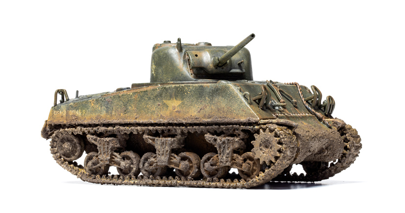 Corgi Military Legends US Sherman Tank CC51031 Battle of the Bulge looks very different with a weathered finish Would you consider weathering your Corgi Military Legends diecast model on the Diecast Diaries blog in Corgi week