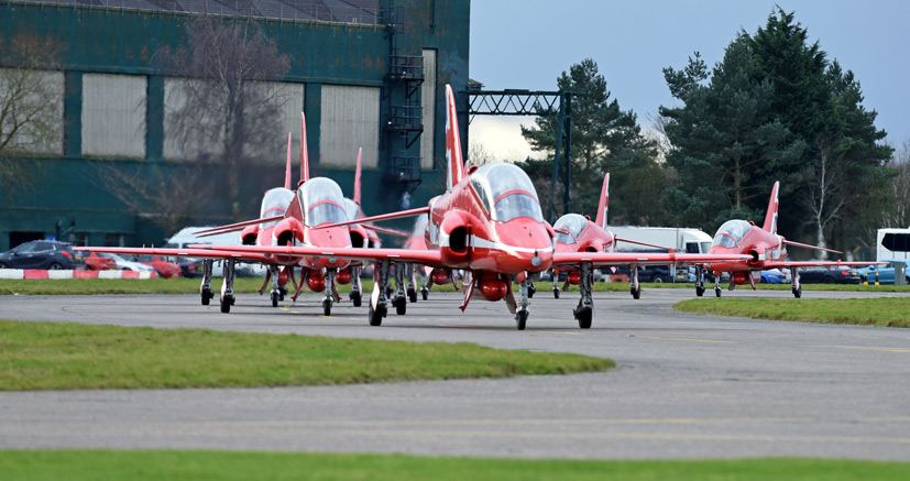 An exclusive day behind the scenes at RAF Scampton with the Red Arrows on Airfix and Corgi Aerodrome