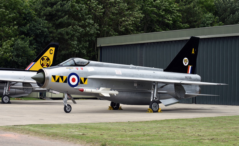 Exclusive Lightning Preservation group four Lightning gathering on Airfix and Corgi Aerodrome