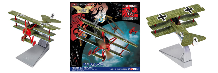 Corgi model releases mark the final flight of Manfred von Richthofen The Red Baron on Corgi die-cast diaries blog