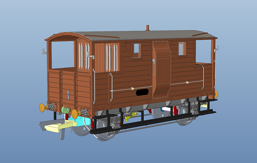 Hornby Engine Shed LSWR New Van CAD