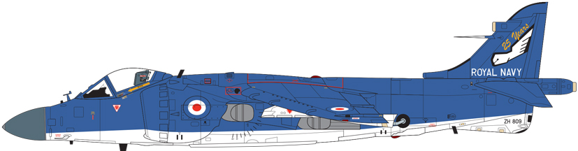 Airfix British Aerospace Sea Harrier FA2 ZH809 Admiral's Barge A04052A