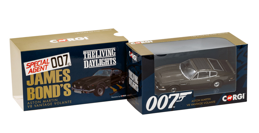 James Bond CC04804 Aston Martin V8 Vantage Volante The living daylights on Corgi Diecast Diaries Blog