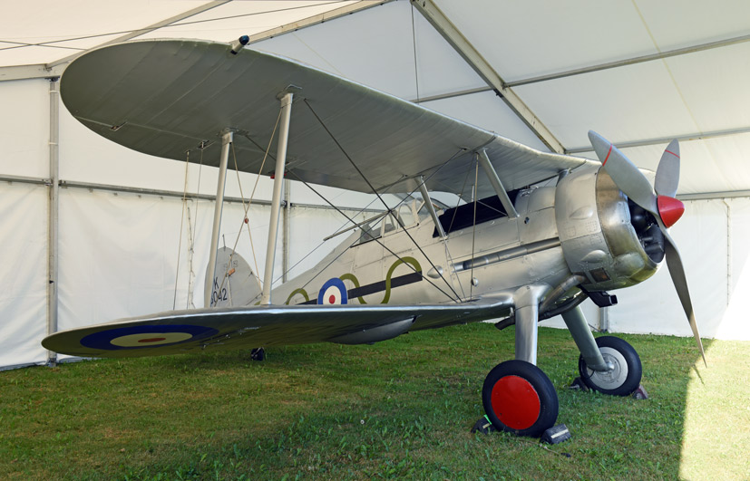 RAF Museum Gloster Gladiator Mk.1 K8042 on the Airfix and Corgi Aerodrome blog