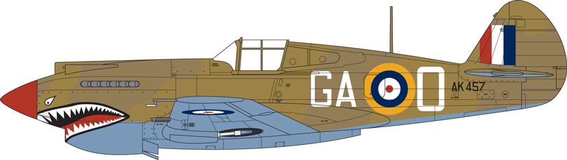 Curtiss P40 Warhawk of the Desert Air Force on the Airfix Workbench blog