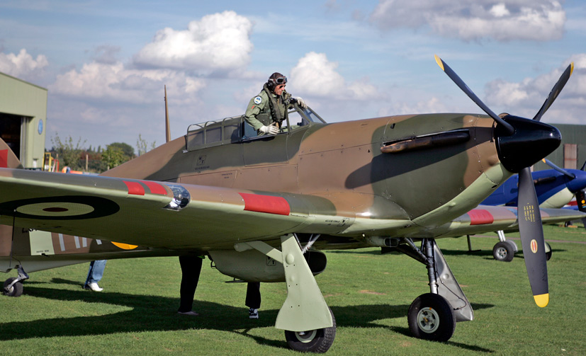HAC Hawker Hurricane XII Z5140 wearing her RAF No.126 Squadron defence of Malta markings Classic British jet aviation heritage takes centre stage at Bruntingthorpe on the Airfix and Corgi Aerodrome blog