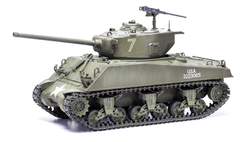 Airfix Sherman M4A3 tank kit A1365 US Army Black Panthers on the Airfix Workbench blog