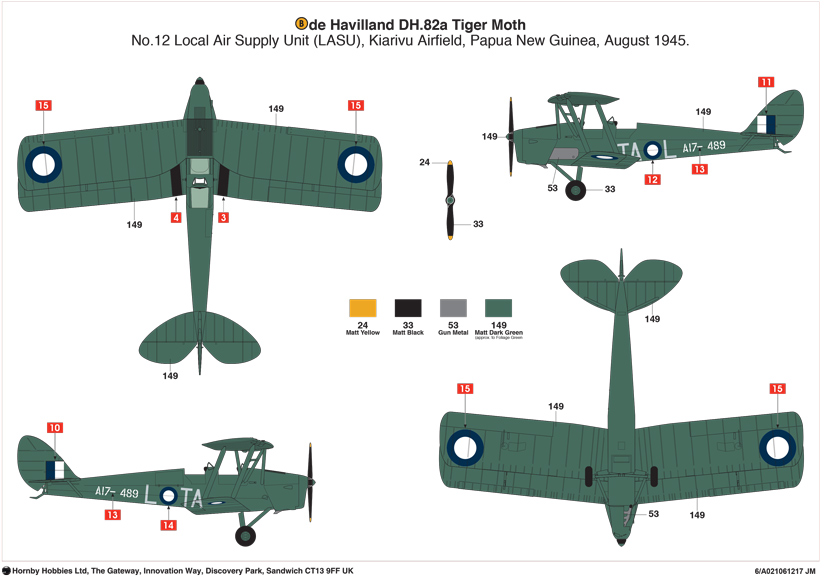New Airfix de Havilland DH 82A Tiger Moth A02106 on the Airfix Workbench blog