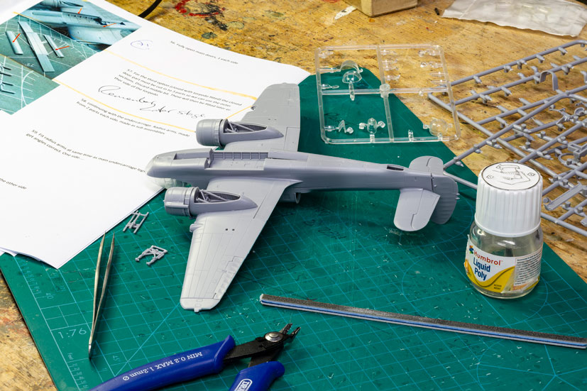 First build images of the new Airfix Bristol Beaufort Mk1 A04021 on the Airfix Workbench blog