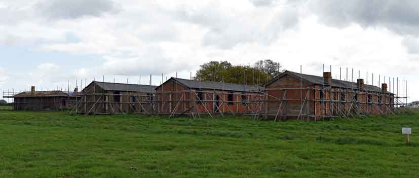 Accommodation blocks currently under renovation at the site