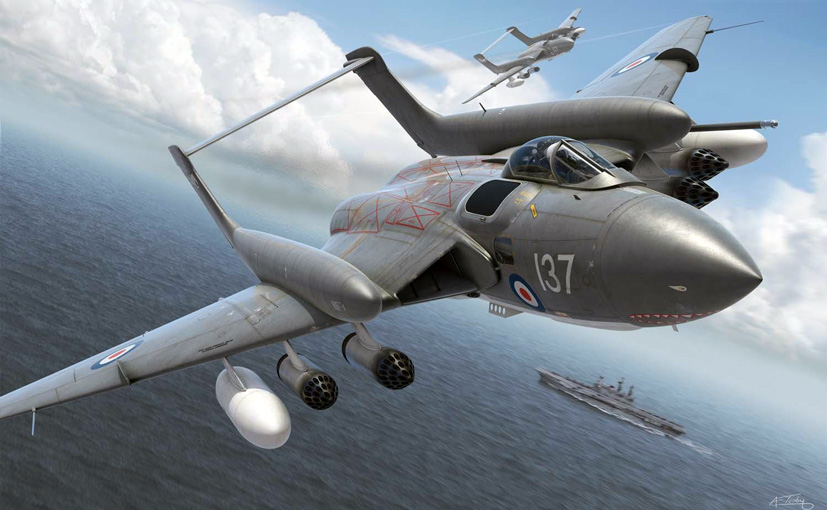 New 2019 Airfix model range de Havilland Sea Vixen Fleet Air Arm on the Airfix Workbench blog
