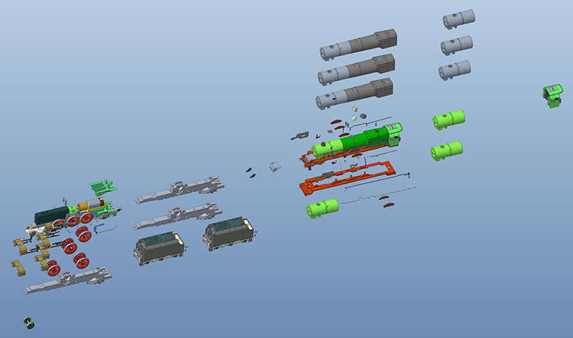 Hornby Engine Shed Princess Royal CAD