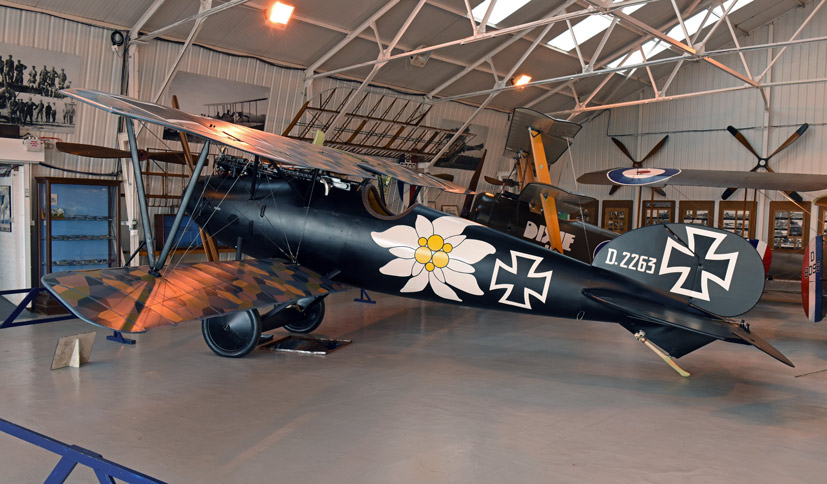 New Albatros fighter Otto Kissenberth at Old Warden on Airfix and Corgi Aerodrome