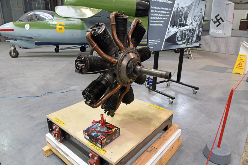 Manfred von Richthofen's original Fokker Triplane engine the Red Baron on Corgi die-cast diaries blog