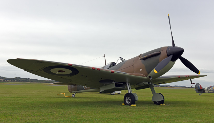Duxford's Battle of Britain Spitfire tribute to RAF 100 on Airfix and Corgi Aerodrome
