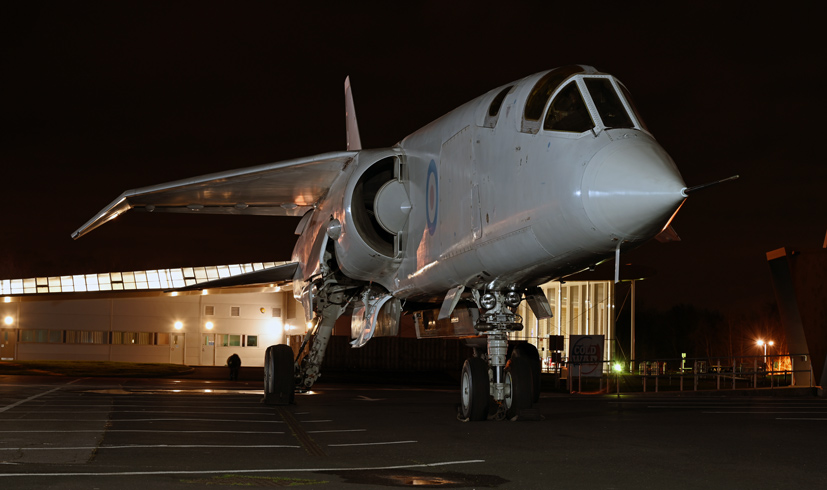 Special RAF Museum night photography event featuring British Aircraft Corporation TSR2 XR220 on the Airfix and Corgi Aerodrome blog