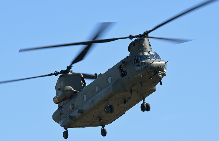The wonderful Wokka RAF Chinook Display Team at Duxford on the Airfix and Corgi Aerodrome blog