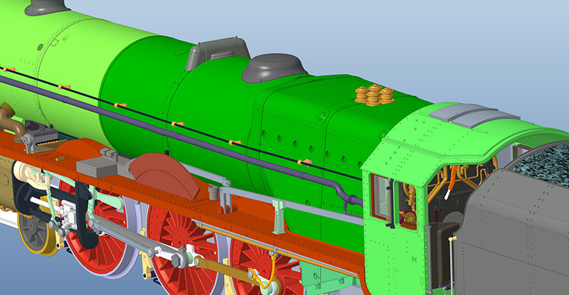 Hornby Engine Shed Princess Royal CAD