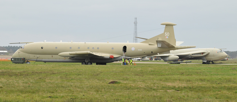 BAe Nimrod MR2 XV250 Maid of Moray delivered to the Yorkshire Air Museum on the Airfix and Corgi Aerodrome blog