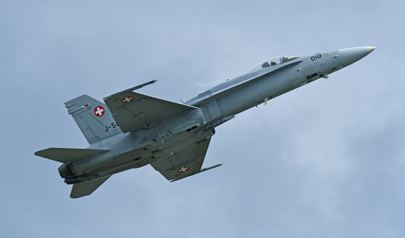 Swiss Air Force McDonnell Douglas F/A-18 Hornet at Cosford Airshow on the Airfix and Corgi Aerodrome blog