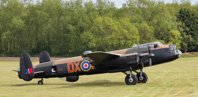 East Kirkby Avro Lancaster and De Havilland Mosquito drone footage feature on the Airfix and Corgi Aerodrome blog