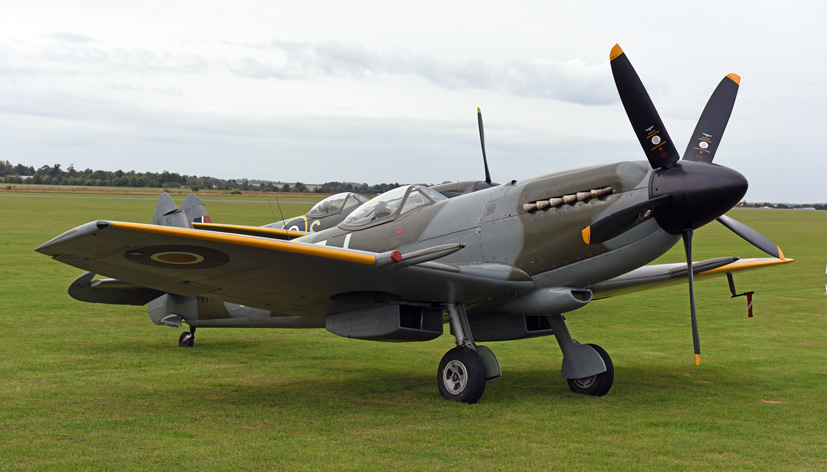 Duxford's Battle of Britain Spitfire tribute to RAF 100 on Airfix and Corgi Aerodrome