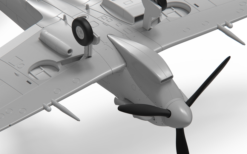 Young Airfix model kit designer works on his first Spitfire on the Airfix Workbench blog