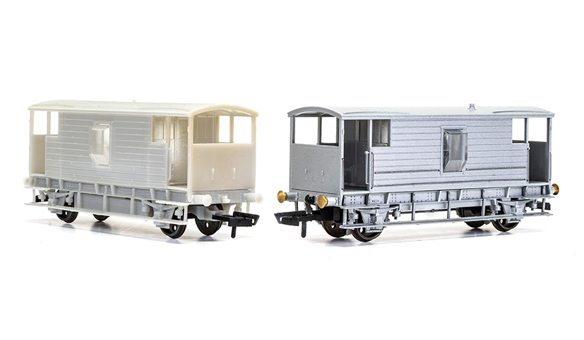 Hornby Engine Shed LMS Brake Van Engineering Samples