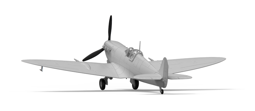 Young Airfix model kit designer works on his first Spitfire on the Airfix Workbench blog