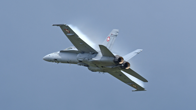 Swiss Air Force McDonnell Douglas F/A-18 Hornet at Cosford Airshow on the Airfix and Corgi Aerodrome blog