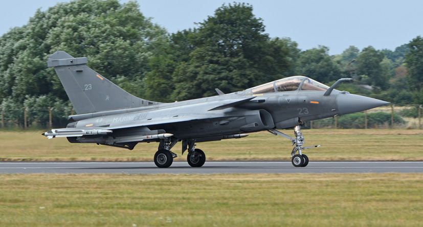 French Navy Aeronavale Dassault Rafale M role demonstration display RIAT 2018 tribute to RAF 100 on Airfix and Corgi Aerodrome