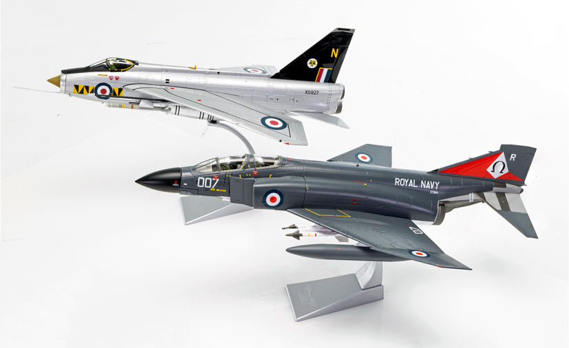 Corgi English Electric Lightning F6 and McDonnell Douglas Phantom FG1 on Corgi die-cast diaries blog