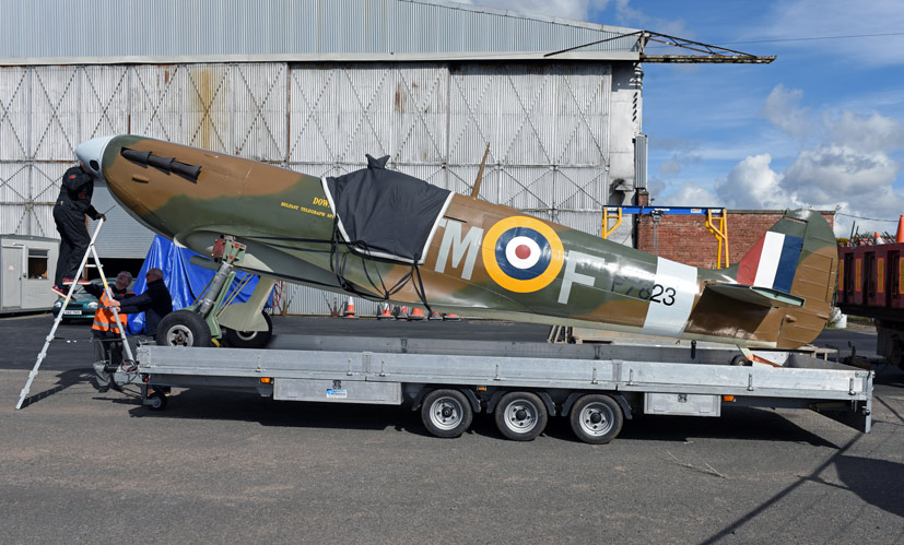 Ulster Aviation Society replica Spitfire on the Corgi Die-cast Diaries blog