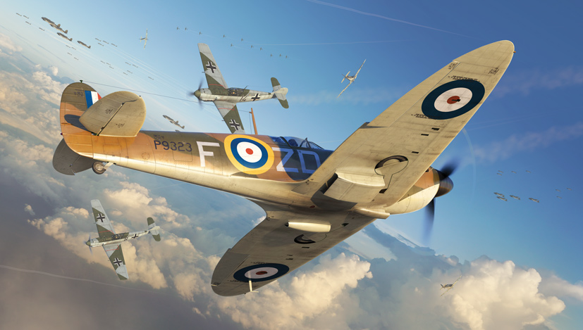 Airfix Battle of Britain 80th Anniversary Supermarine Spitfire Mk1 A05126A model kit on the Airfix Workbench blog
