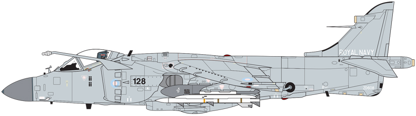 Airfix British Aerospace Sea Harrier FA2 ZD608 A04052A