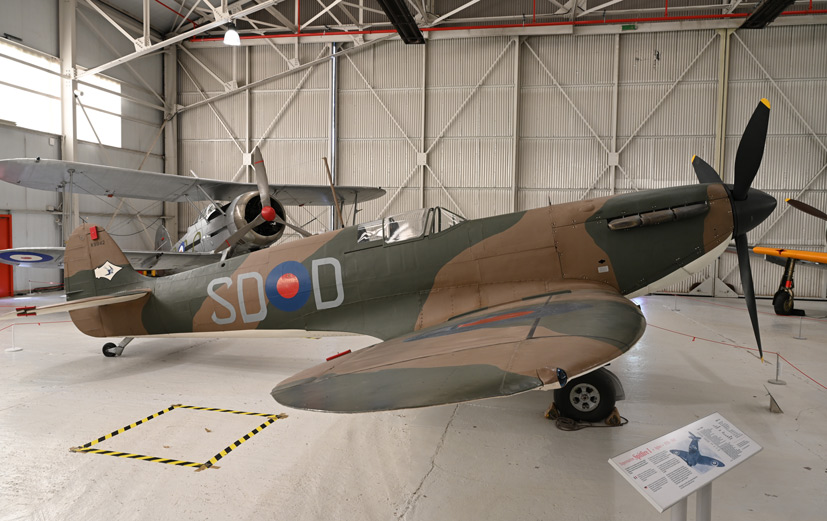 Cosford Battle of Britain 80th display at Cosford Supermarine Spitfire Mk1 K9942 on the Airfix and Corgi Aerodrome blog