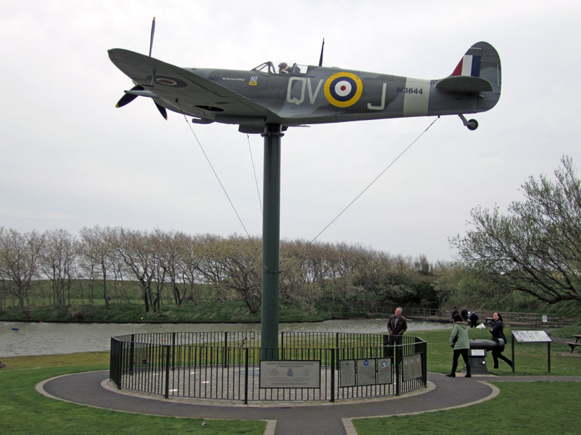 The Lytham St Annes Memorial Spitfire Vb W3644 on Airfix and Corgi Aerodrome