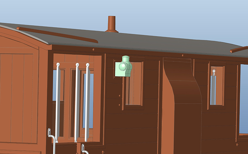 Hornby Engine Shed LSWR New Van CAD