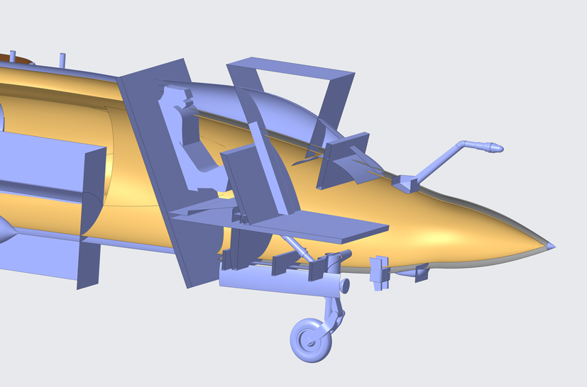 Exclusive development images from the new Airfix Blackburn Buccaneer S Mk.2 A06021on the Airfix Workbench blog