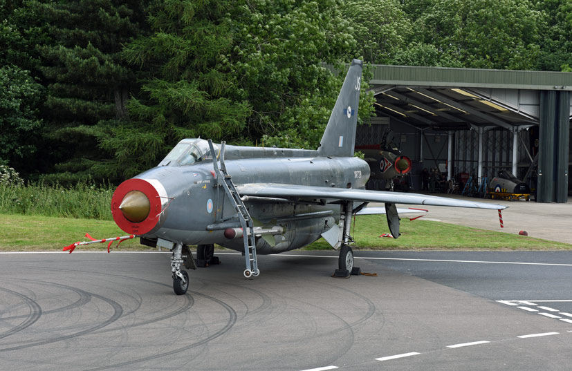 Exclusive Lightning Preservation group four Lightning gathering on Airfix and Corgi Aerodrome