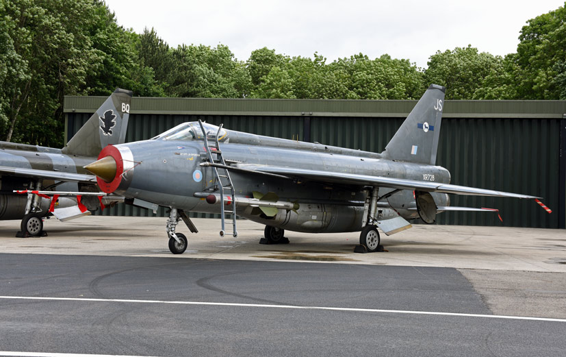 Exclusive Lightning Preservation group four Lightning gathering on Airfix and Corgi Aerodrome