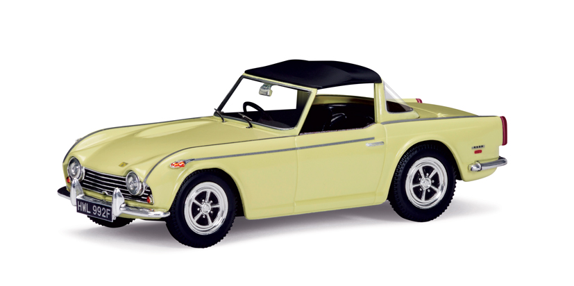 VA11509 Vanguards Triumph TR5 Jasmine Yellow on Corgi Diecast Diaries Blog