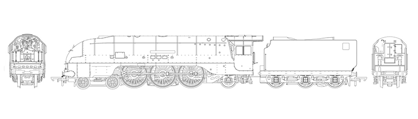 Princess Coronation Line Drawing