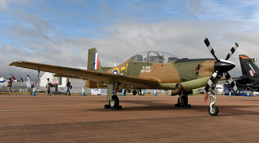 Looking from the back of the aircraft, it is easy to see the Luftwaffe lineage of the Buchon
