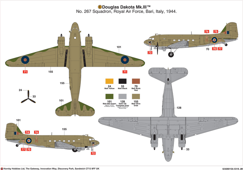 New Airfix Douglas Dakota Mk.III A08015A RAF Transport Command on the Airfix Workbench blog