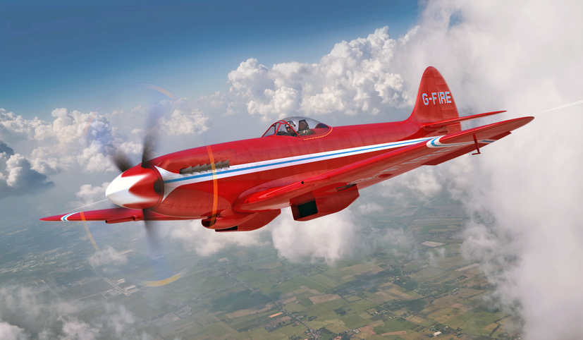 Supermarine Spitfire Mk.XIV G-FIRE was one of the most distinctive aircraft to ever display on the UK Airshow circuit Airfix racing Spitfire model kit releases on the Airfix Workbench blog