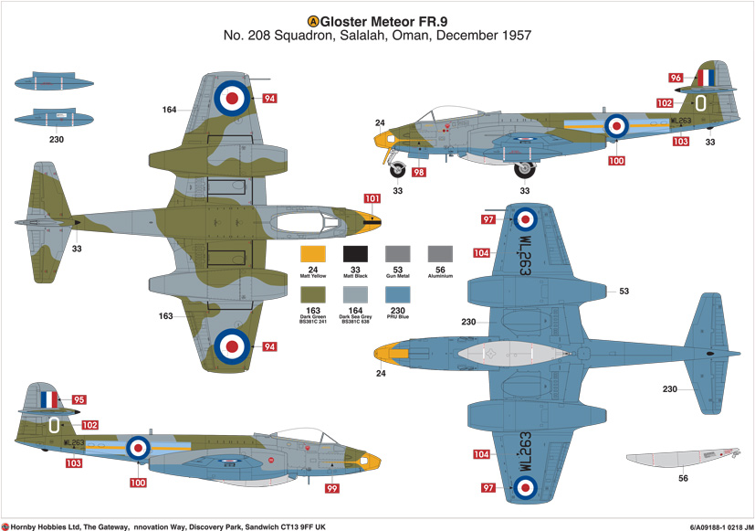 Airfix Gloster Meteor FR.9 A09188