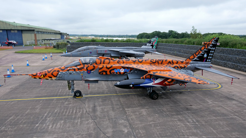 Cosford's home for former RAF 'Big Cats' SEPECAT Jaguars on the Airfix and Corgi Aerodrome blog