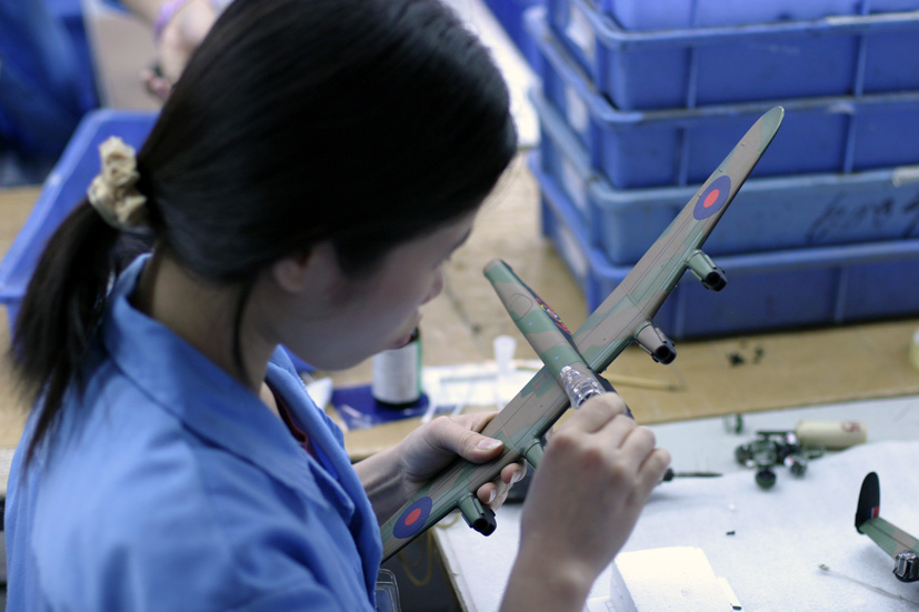 Exclusive Corgi Avro Lancaster Chinese factory production review on Corgi die-cast diaries blog