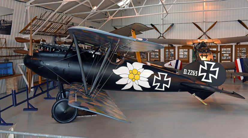 New Albatros fighter Otto Kissenberth at Old Warden on Airfix and Corgi Aerodrome